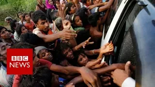 Myanmar conflict: Rohingya refugee surge hits Bangladesh - BBC News
