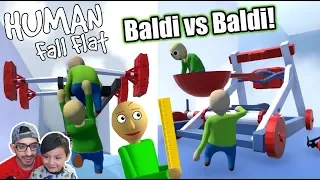 Baldi Bueno vs Baldi Malo | Baldi en Human Fall Flat | Juegos Karim Juega