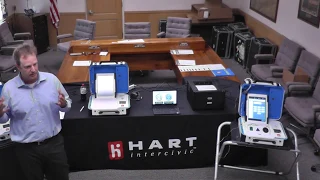 Voting machine demonstration from Hart Intercivic-6/6/2018