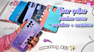 TOUR PELAS MINHAS CAPINHAS NOVAS DA SHOPEE | UNBOXING | *Samsung Galaxy A32*