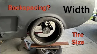 1965 Mustang Max Tire Size / Backspacing and Measurements || 65 Mustang Footage