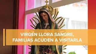 Figura de Virgen de Guadalupe que llora sangre conmueve a morelianos