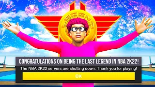 I Hit Legend on the LAST DAY of NBA 2K22