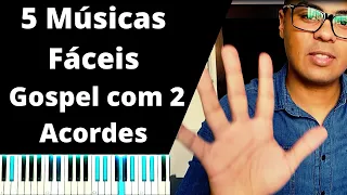 Como tocar Teclado(5 Músicas Fáceis Gospel Para Aprender Tocar Teclado Com Dois Acordes)