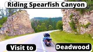 Riding Spearfish Canyon-Visit Deadwood while at the Sturgis Rally