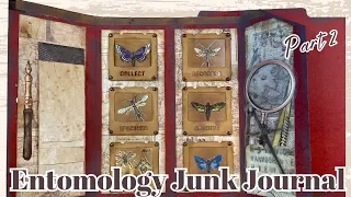 GRUNGY ENTOMOLOGY JUNK JOURNAL OUT OF 1 FILE FOLDER | WORKING ON FOLIO | PART 2