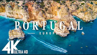 FLYING OVER PORTUGAL (4K UHD) - Beautiful Nature Scenery with Relaxing Music - 4K Video Ultra HD