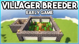 Minecraft QUICK & EASY Villager Breeder | Early Game | 1.19+