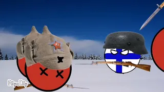 Зимняя война 1939-1940/ Countryballs animation/Winter war 1939-1940.