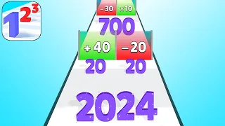 Satisfying Mobile Game Number Masters Play 2024 Levels Tjktok Gameplay iOS,Android Big Update Free