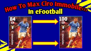 How To Train C. Immobile Max Level In eFootball || How To Max C. Immobile In efootball/Pes 2023 ||