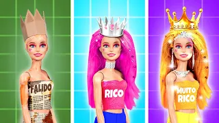 FALIDO vs RICO vs GIGA RICO 💖 Melhores Gadgets e Artesanatos para a Barbie por TeenVee