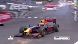 GP2 2016 - аварии в Монако.