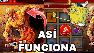 COMO GANAR FÁCIL TITAN ACORAZADO CON POCOS DIAMANTES NUEVA SKIN ATTACK ON TITAN 🔥 ASÍ FUNCIONA