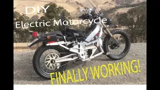 DIY Electric Motorcycle FINALLY WORKING!