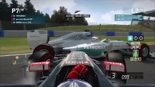 F1 2014: Dragged halfway down the straight!