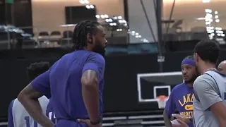 Lakers Newly Acquired Deandre Jordan Mic'D Up ! Lakers Practice.