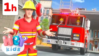 Le camion de pompier 🚒 | Chansons pour Enfants | HeyKids en Français