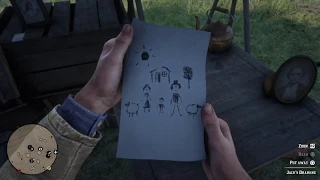Jack Marston's Drawing To Arthur |RDR2