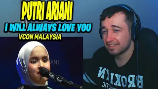 PUTRI ARIANI - I WILL ALWAYS LOVE YOU (LIVE PERFORM) WHITNEY HOUSTON COVER (REACTION!!)