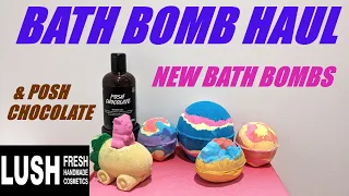 LUSH NEW BATH BOMB HAUL & POSH CHOCOLATE SHOWER GEL/WORLD BATH BOMB DAY 🎉🎉😊