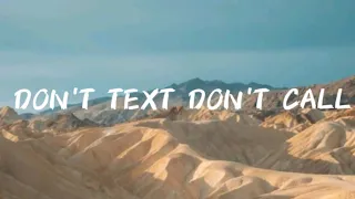 Wiz Khalifa - Don't Text Don't Call ( lyrics) ft. Snoop Dogg [Official Music Video]