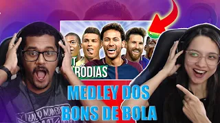 REACT EM CASAL - MEDLEY DOS BONS DE BOLA | Paródia Medley da Gaiola - Kevin o Chris