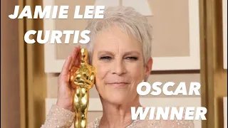 Jamie Lee Curtis WINS best supporting actress Oscars 2023 #oscars2023 #jamieleecurtis