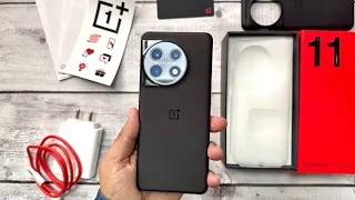 OnePlus 11 Unboxing and first look in Titan black color (retail unit)