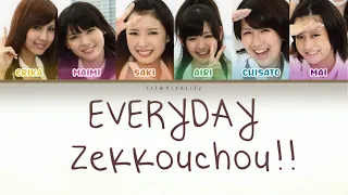 °C-ute - EVERYDAY Zekkouchou!! (EVERYDAY 絶好調！！) Color Coded Lyrics [JPN/ROM/ENG]