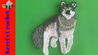 Crochet Wolf Tutorial – Crochet Applique Tutorial