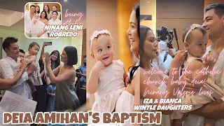 DEIA AMIHAN'S BAPTISM MAGKASABAY BININYAGAN ANG WINTLE TWINS 😍 NINANG SI VP LENI ROBREDO