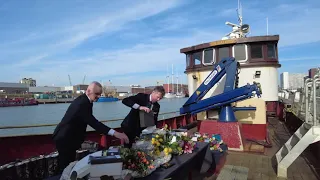 Uitvaart op zee vanuit Scheveningen 2 maart 2022