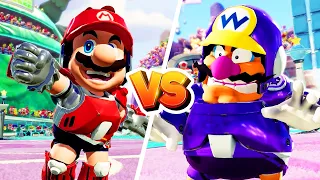 Mario Strikers Battle League - Mario & Peach Vs Wario & Pauline -  Hard CPU Gameplay (Couples Match)