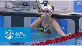 Swimming Women's 50m Breastroke  Victory Ceremony (Day 5) | 28th SEA Games Singapore 2015