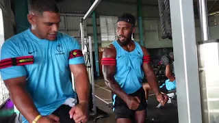 Flying Fijians hit the gym