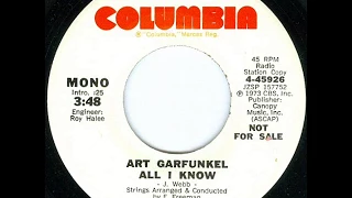 All I Know - Art Garfunkel (rare mono promo mix)