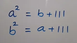 Math Olympiad | How to solve for a & b in this Problem