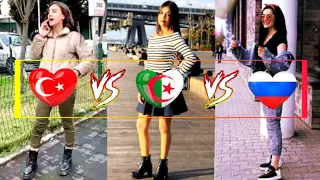 الجزائــرية شيراز ضد التركــية نورجان ضد الروســية أكولا من 🔥 chirazbda ft nurcansimseekk ft akula