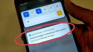 internal storage running low phone performance In android phone