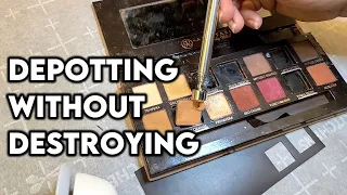 Depotting Anastasia Palettes into Single Shadows | Depotting Makeup