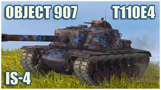 T110E4, IS-4 & Object 907 • WoT Blitz Gameplay