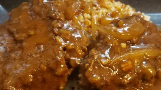 HAMBURGER & ONIONS IN GRAVY ( REQUESTED VIDEO)