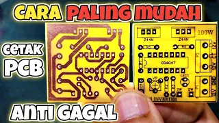 CARA CETAK PCB MANUAL Paling mudah anti gagal