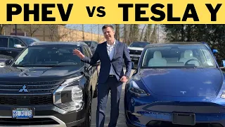 What's better? 23 PHEV Outlander VS Tesla Y!