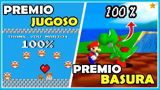 Las MEJORES y PEORES RECOMPENSAS por COMPLETAR SUPER MARIO al 100% | N Deluxe