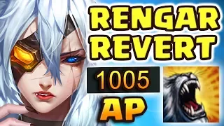 OLD RENGAR IS BACK!! RIOT WHAT HAVE YOU DONE?! 1000+ AP RENGAR REVERT JUNGLE LEGENDARY DOUBLE 1-SHOT