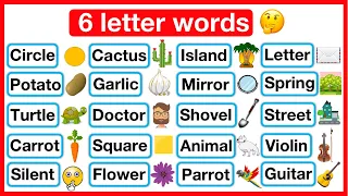 6 Letter Words List 🤔 | Phonics lesson | Reading Lesson | Learn with examples