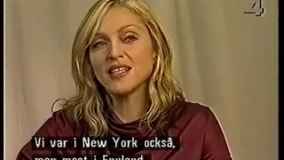 Madonna - Music Promotion - Bobo Ericzén Interview, 2000