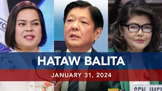 UNTV: HATAW BALITA  |  January 31, 2024